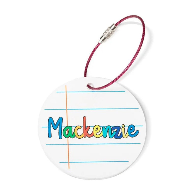 Personalized Kid's Name Bag Tag