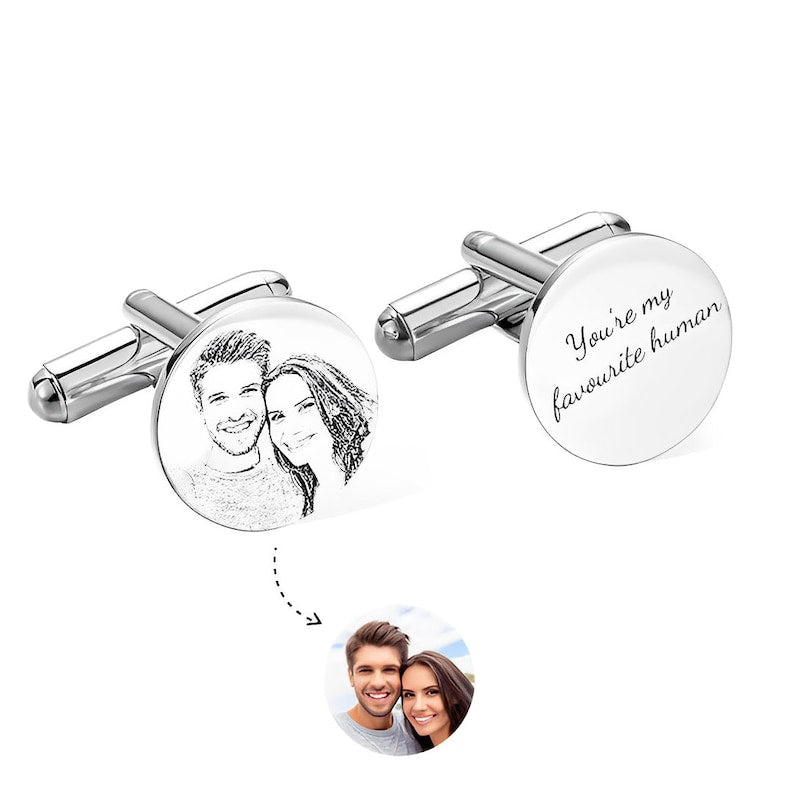 Custom Photo Portrait Cufflinks