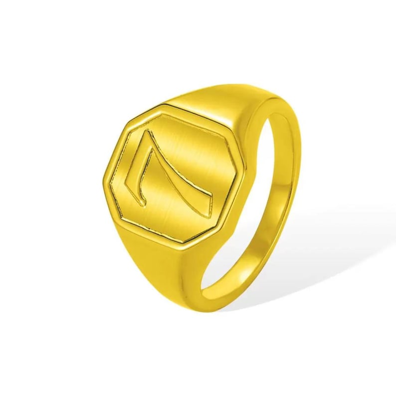 Personalized Initial Signet Ring