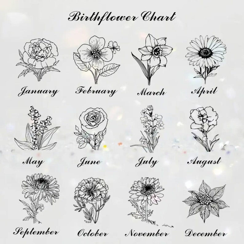 Personalized Name & Birth Flower Vow Booklet