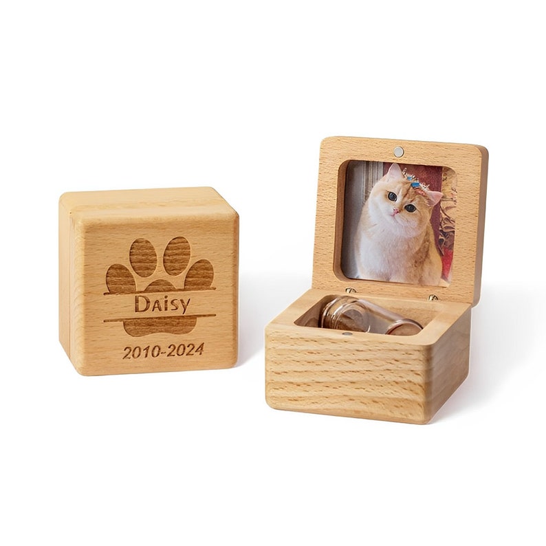 Custom Wooden Pet Ashes Box