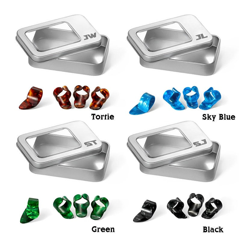 Personalized Finger-Picking Guitar Picks with Box