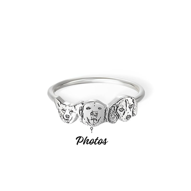 Personalized Pet Portrait Ring