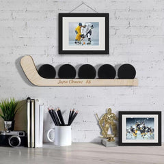 Anpassbares Hockeypuck-Regal aus Holz