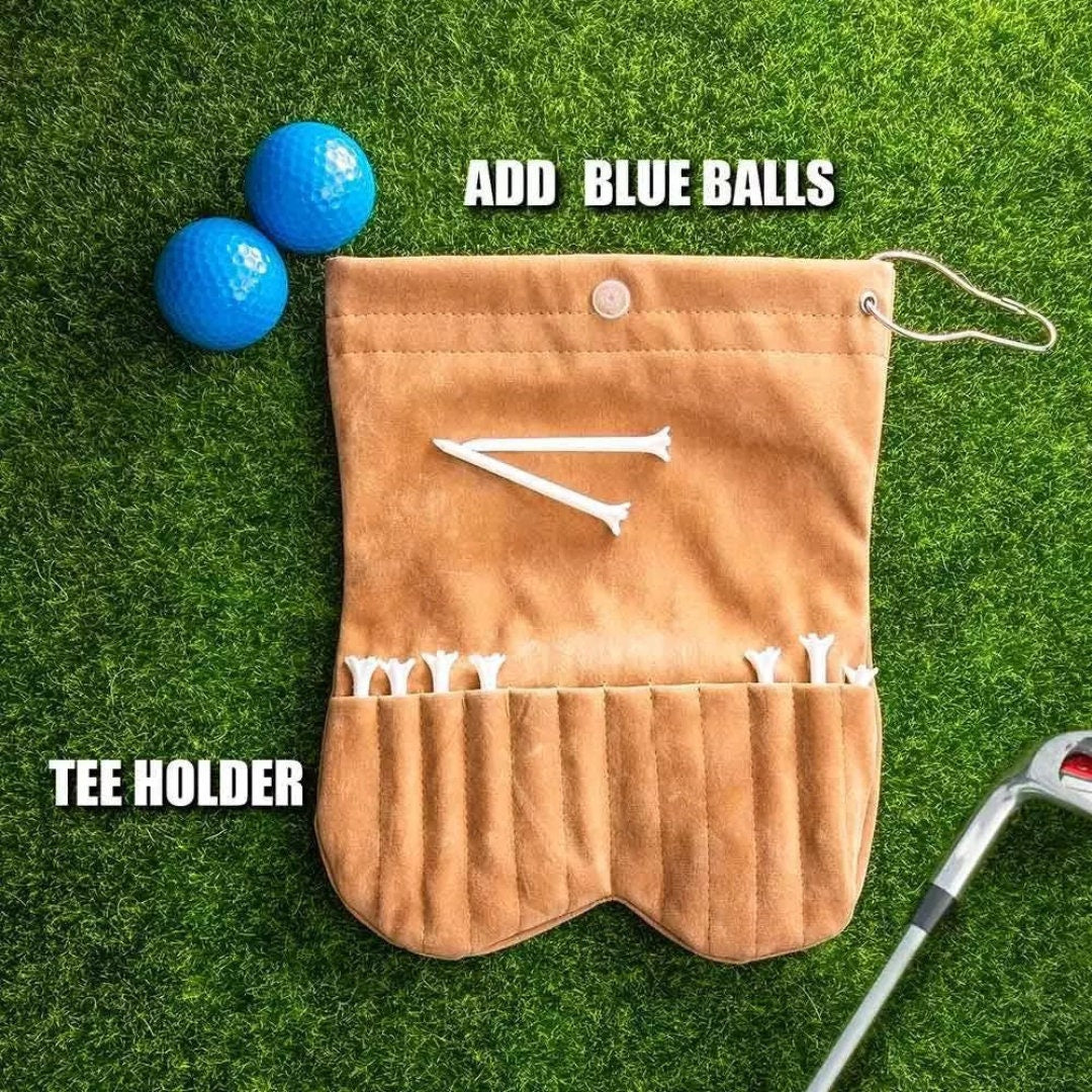 Customized Golf Ball Sack with Name, Funny Golf Lovers Gift