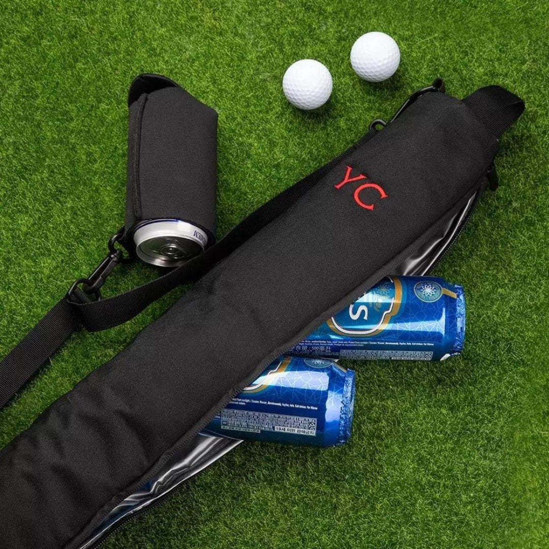 Golf Beer Can Bag with Custom Text