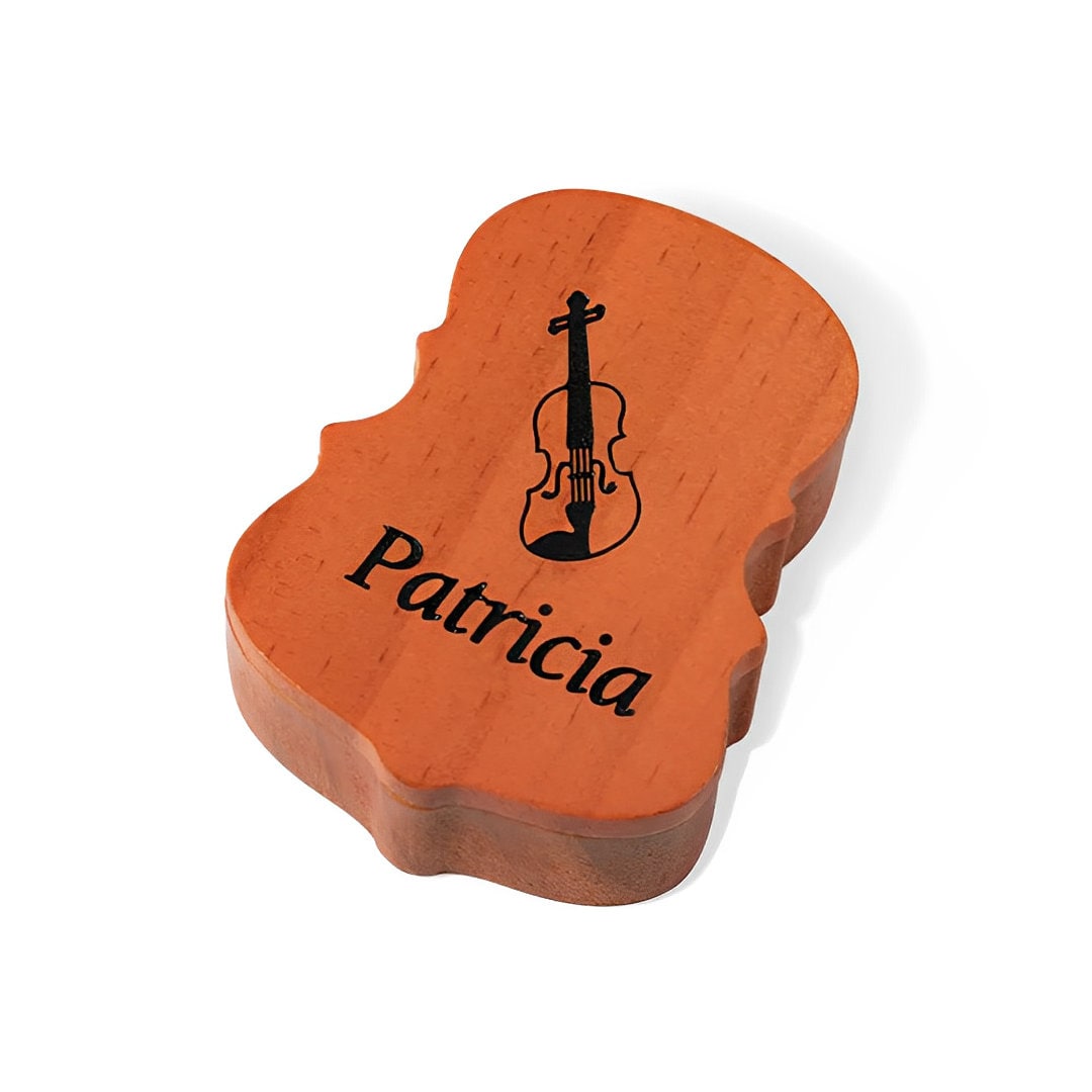 Personalized Wooden Violin Rosin Box with Name