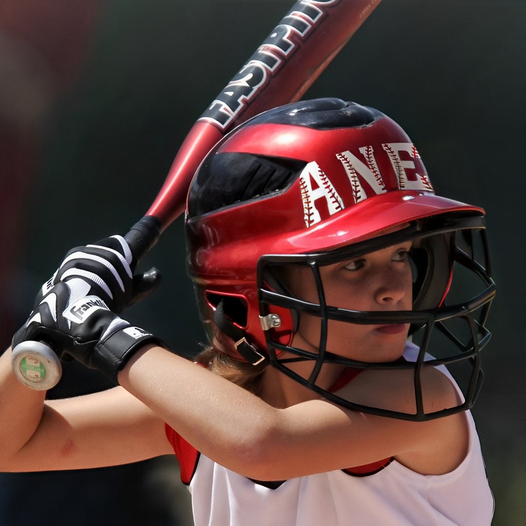 Custom Name Softball/Baseball Helmet Decal for Kids