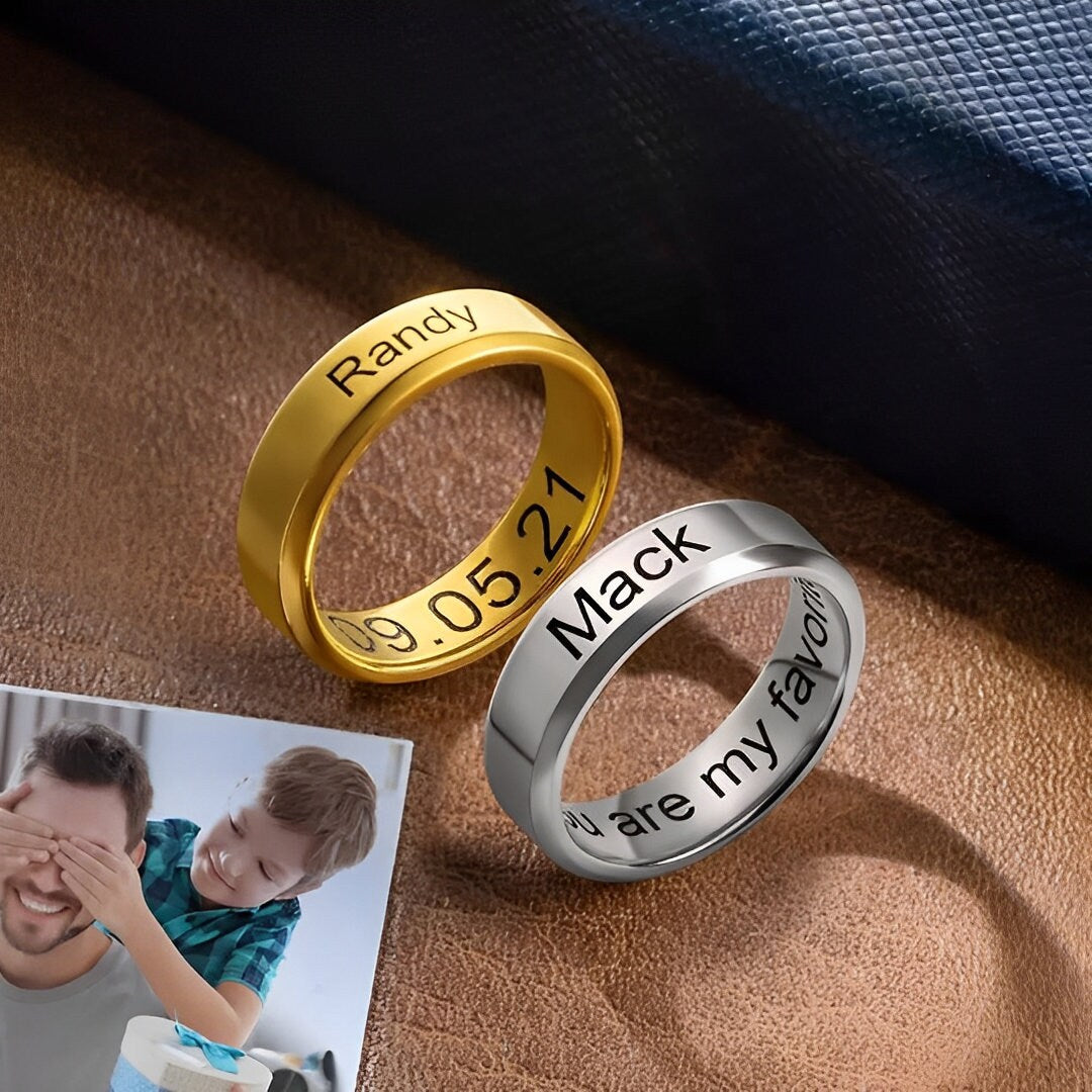 Personalized Promise Ring for Men
