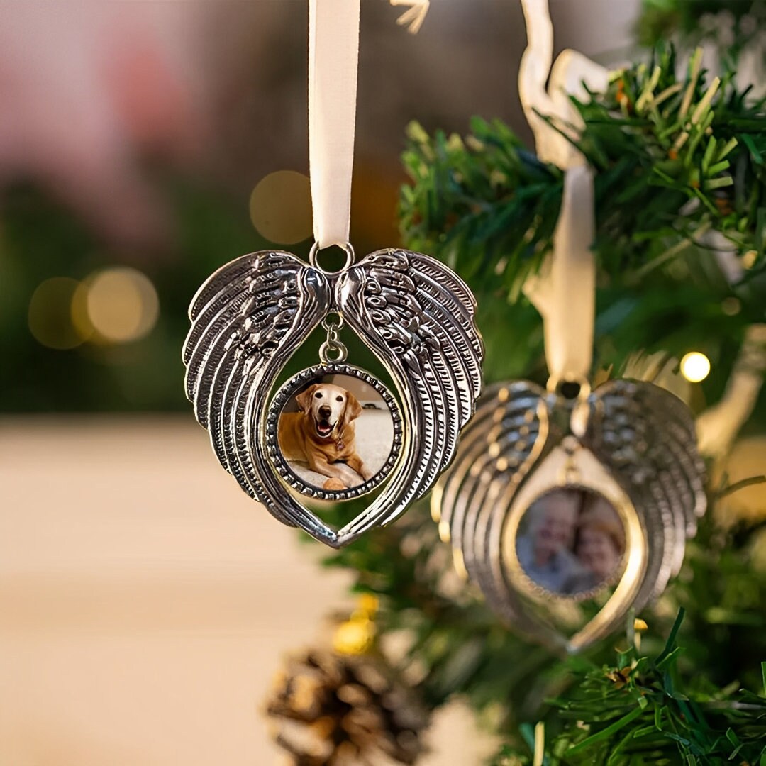 Customized Christmas Tree Ornament of Angel Wings