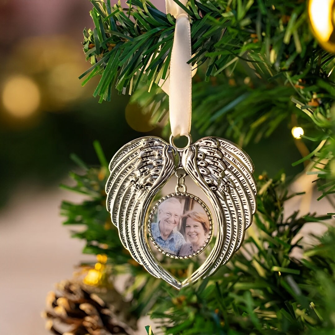 Customized Christmas Tree Ornament of Angel Wings
