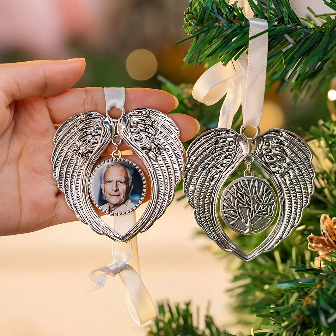 Customized Christmas Tree Ornament of Angel Wings