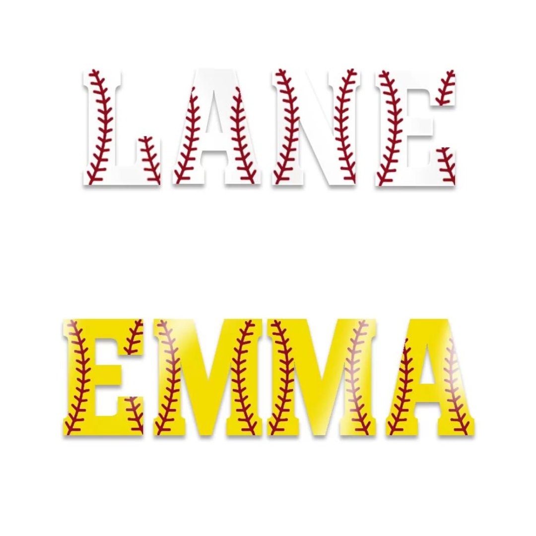 Custom Name Softball/Baseball Helmet Decal for Kids