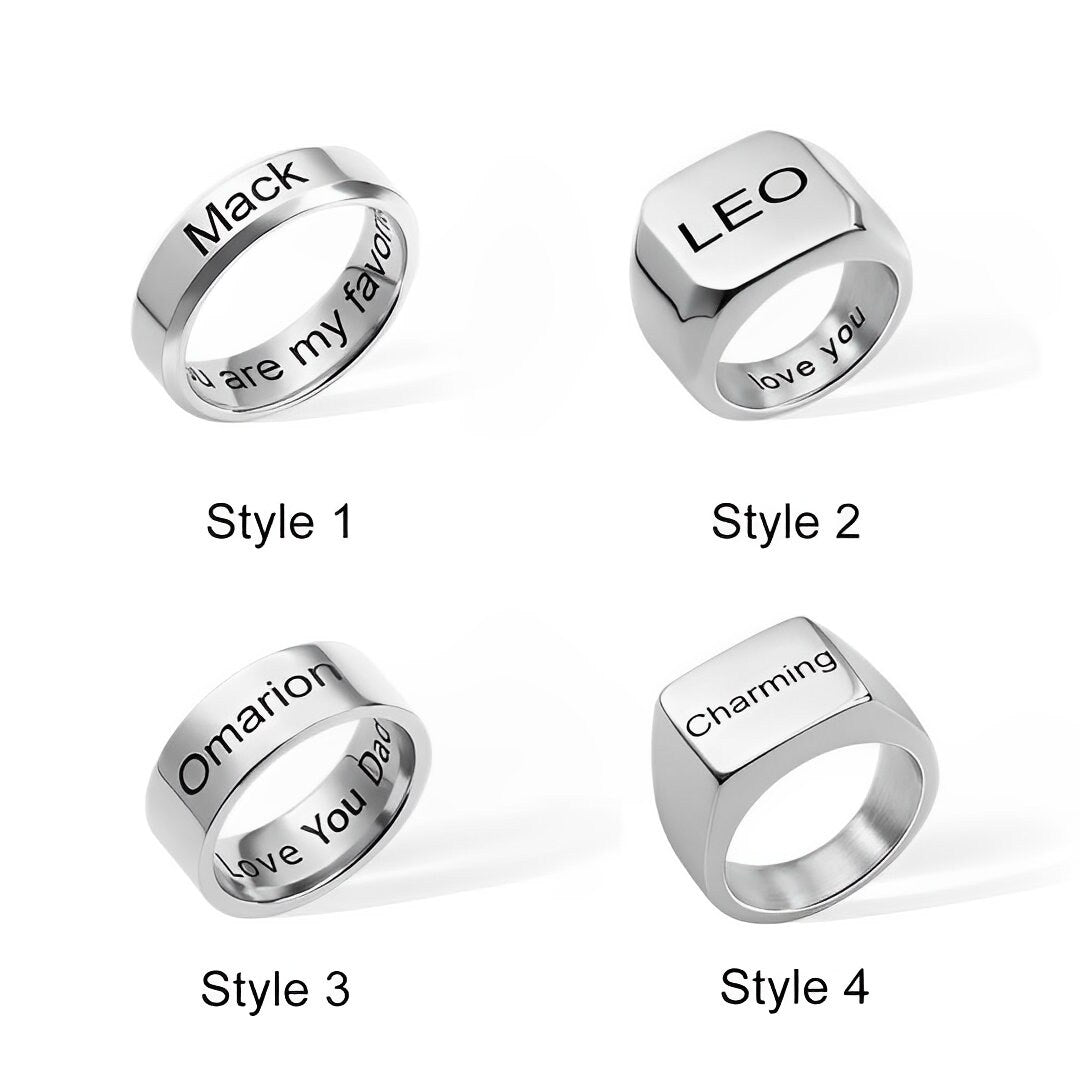 Personalized Promise Ring for Men