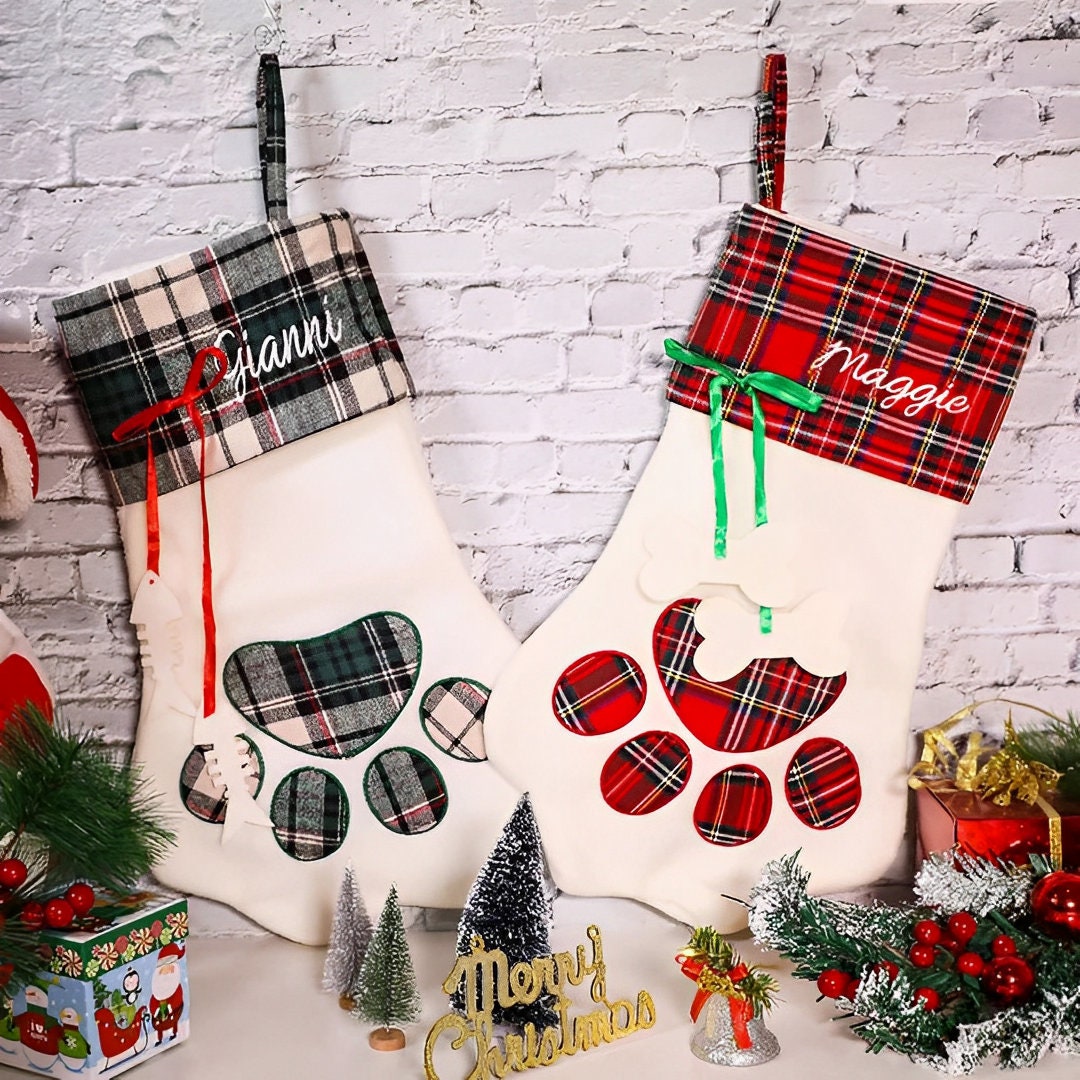 Personalized Christmas Embroidered Family Stockings