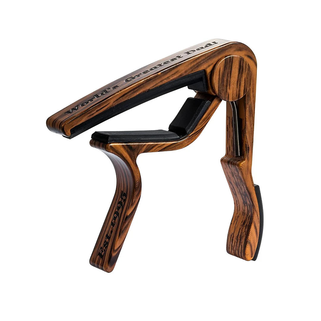 Wooden Guitar Capo with Custom Text Engraved