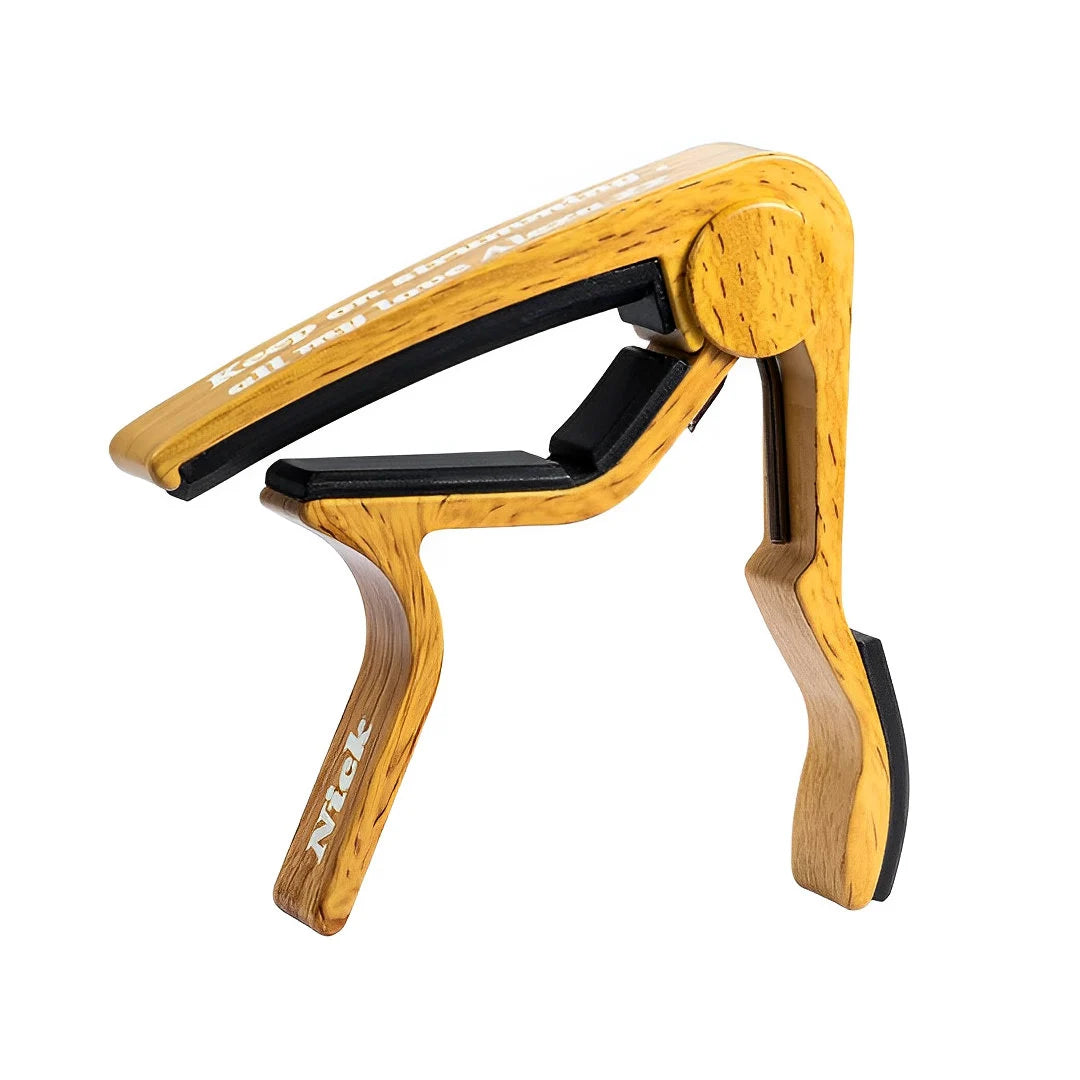 Wooden Guitar Capo with Custom Text Engraved