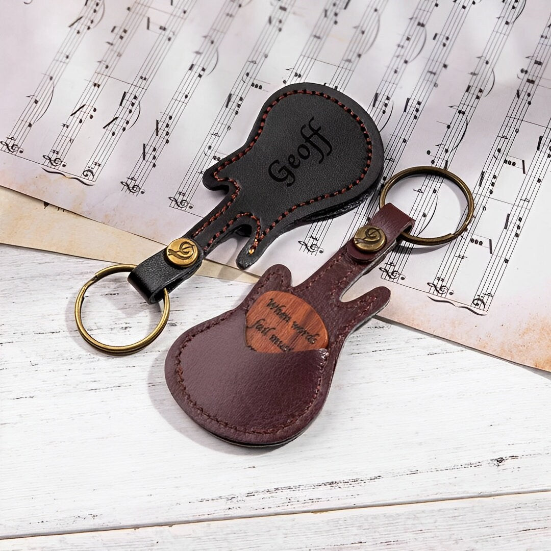 Customized Guitar Keyring and Guitar Pick