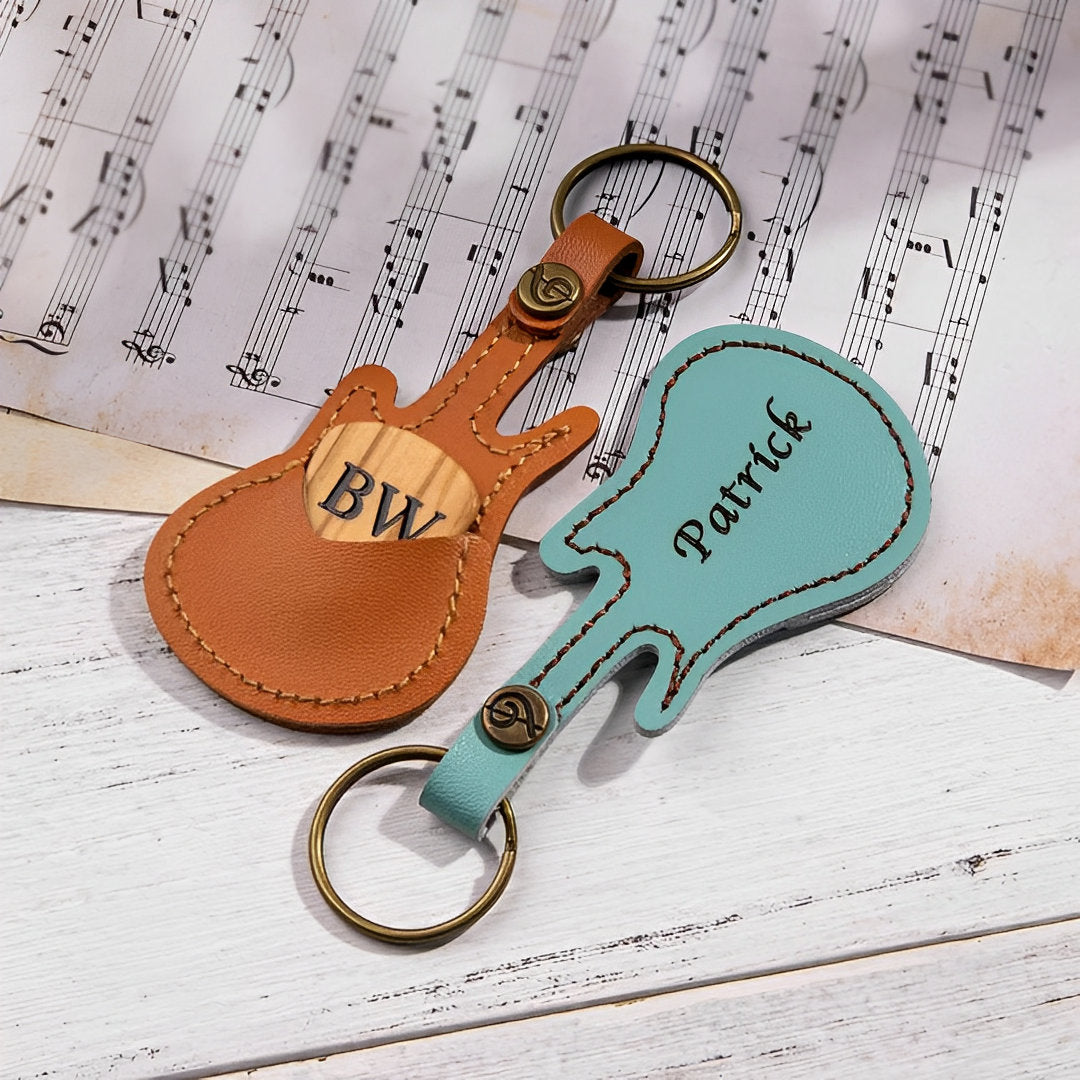 Customized Guitar Keyring and Guitar Pick