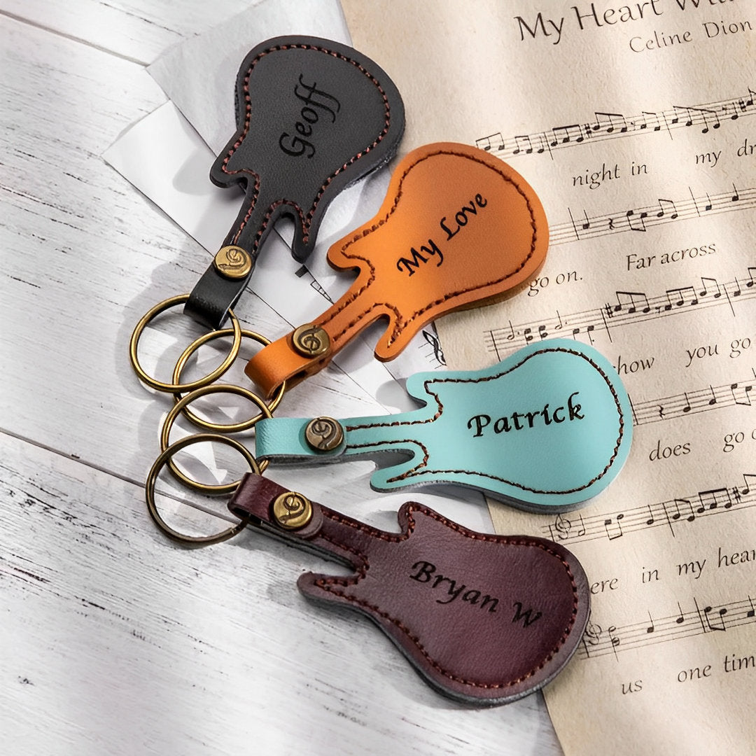 Customized Guitar Keyring and Guitar Pick