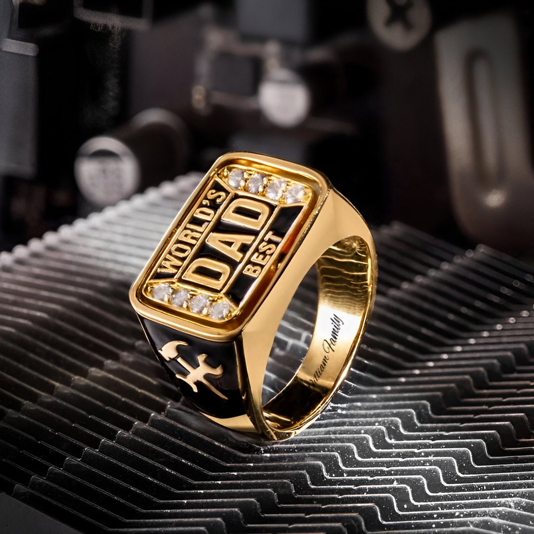 Personalized Championship Ring for Dad
