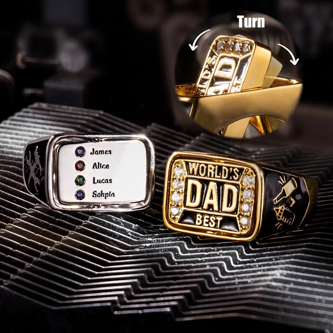 Personalized Championship Ring for Dad