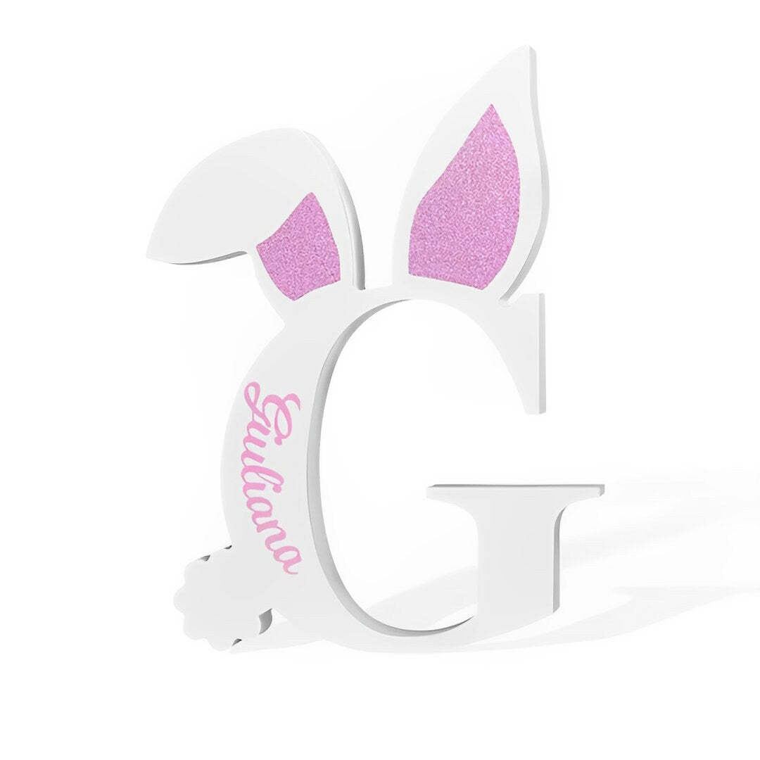 Personalized Easter Bunny Letter Decoration