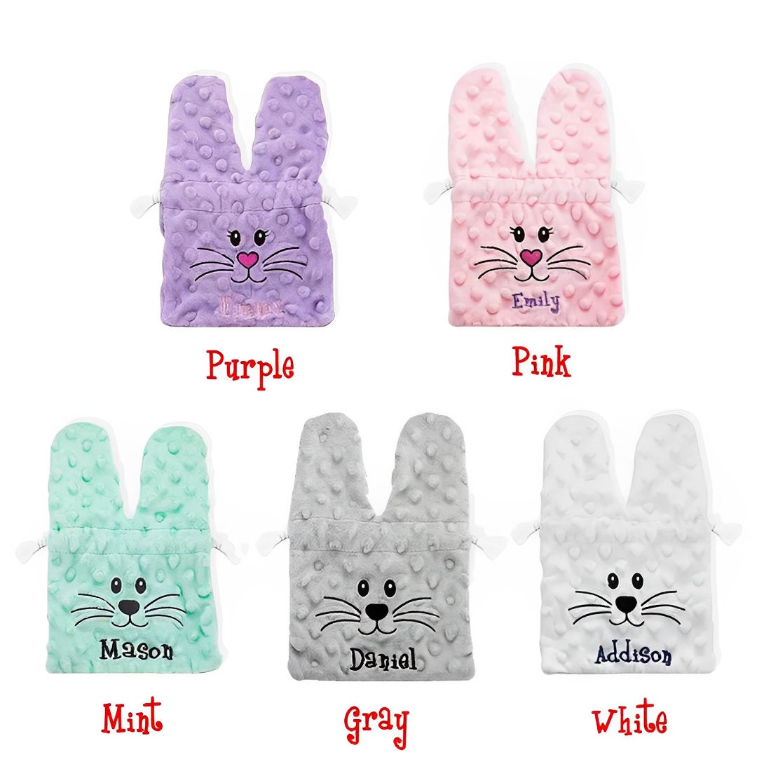 Personalized Name Easter Bunny Treat Bag