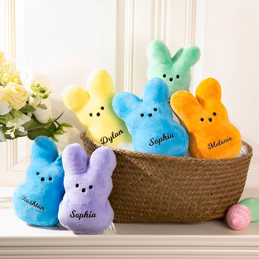 Personalized Name Easter Peep Plush Doll