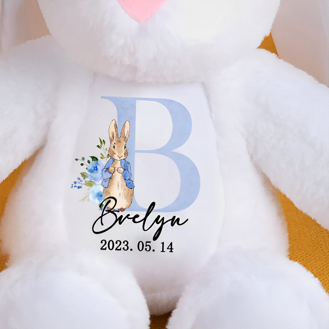 Personalized Name & Initial Bunny Plush Toy