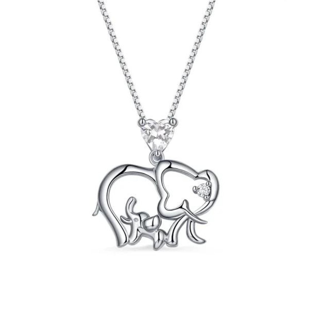 Customized Birthstone Elephant Necklace