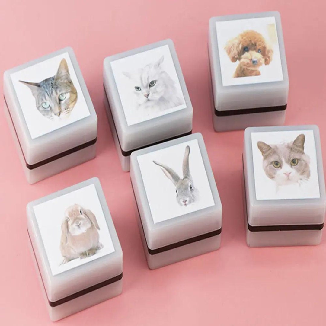 Personalized Pet Portrait Ink Stamp