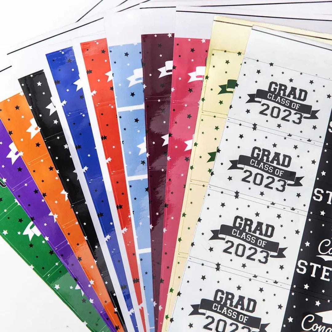 Custom Graduation Labels Sets for Water Bottles