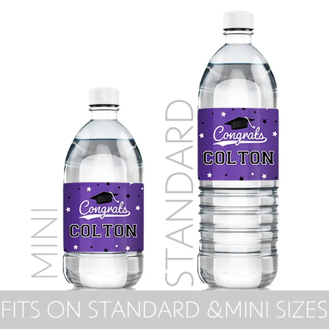 Custom Graduation Labels Sets for Water Bottles