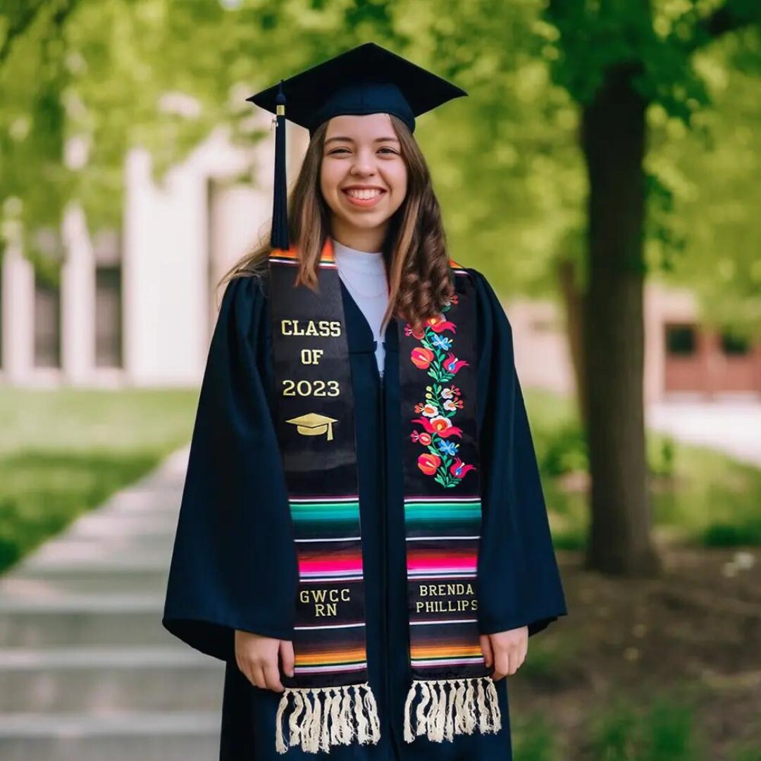 Customized Mexican Graduation Stole