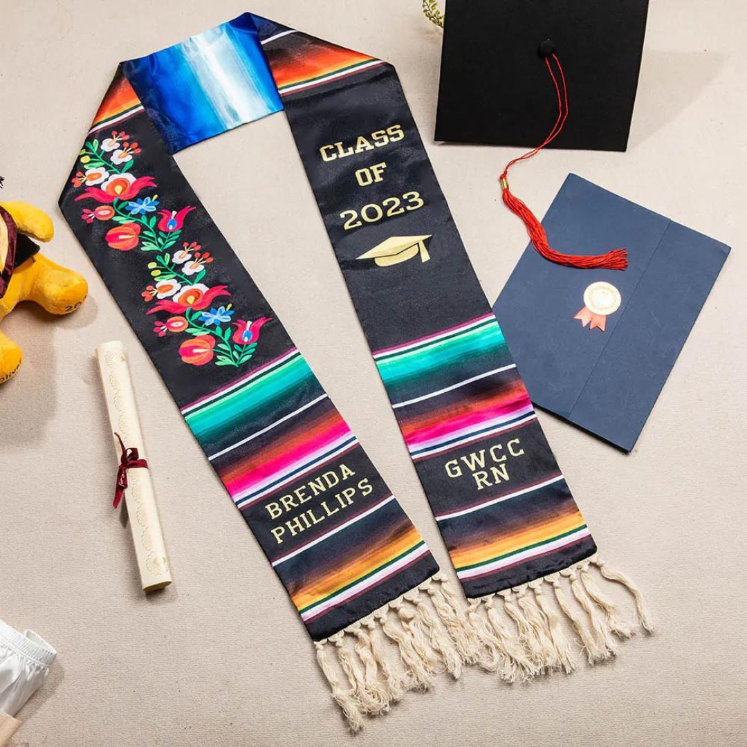 Customized Mexican Graduation Stole