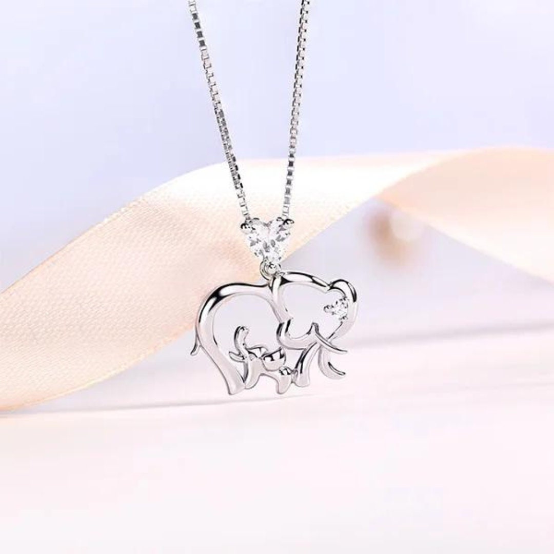 Customized Birthstone Elephant Necklace