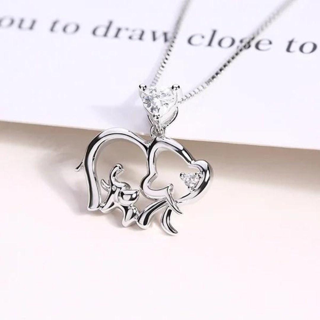Customized Birthstone Elephant Necklace