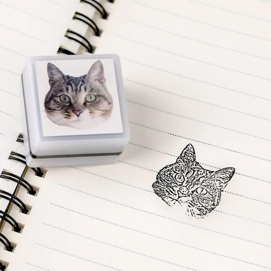 Personalized Pet Portrait Ink Stamp