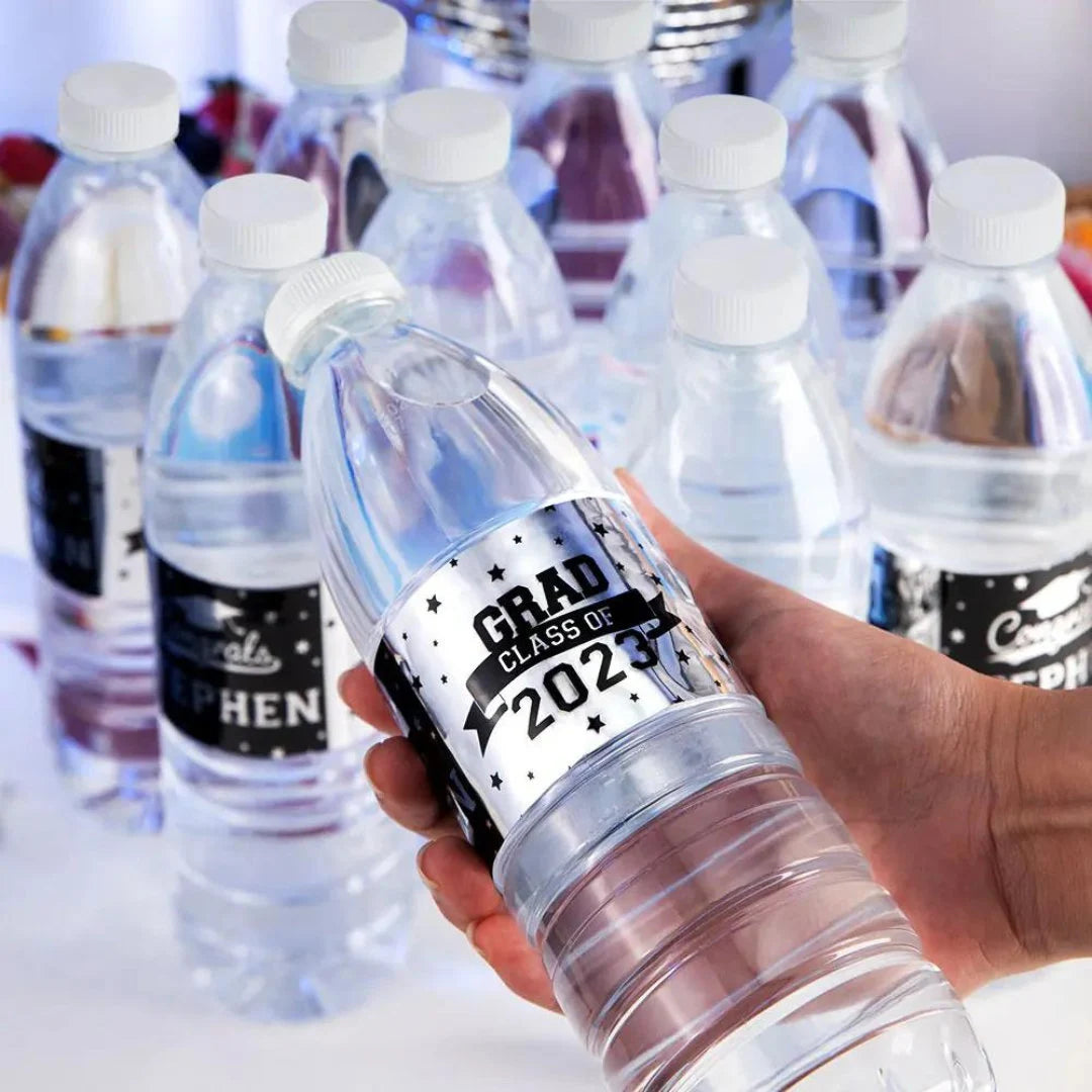 Custom Graduation Labels Sets for Water Bottles