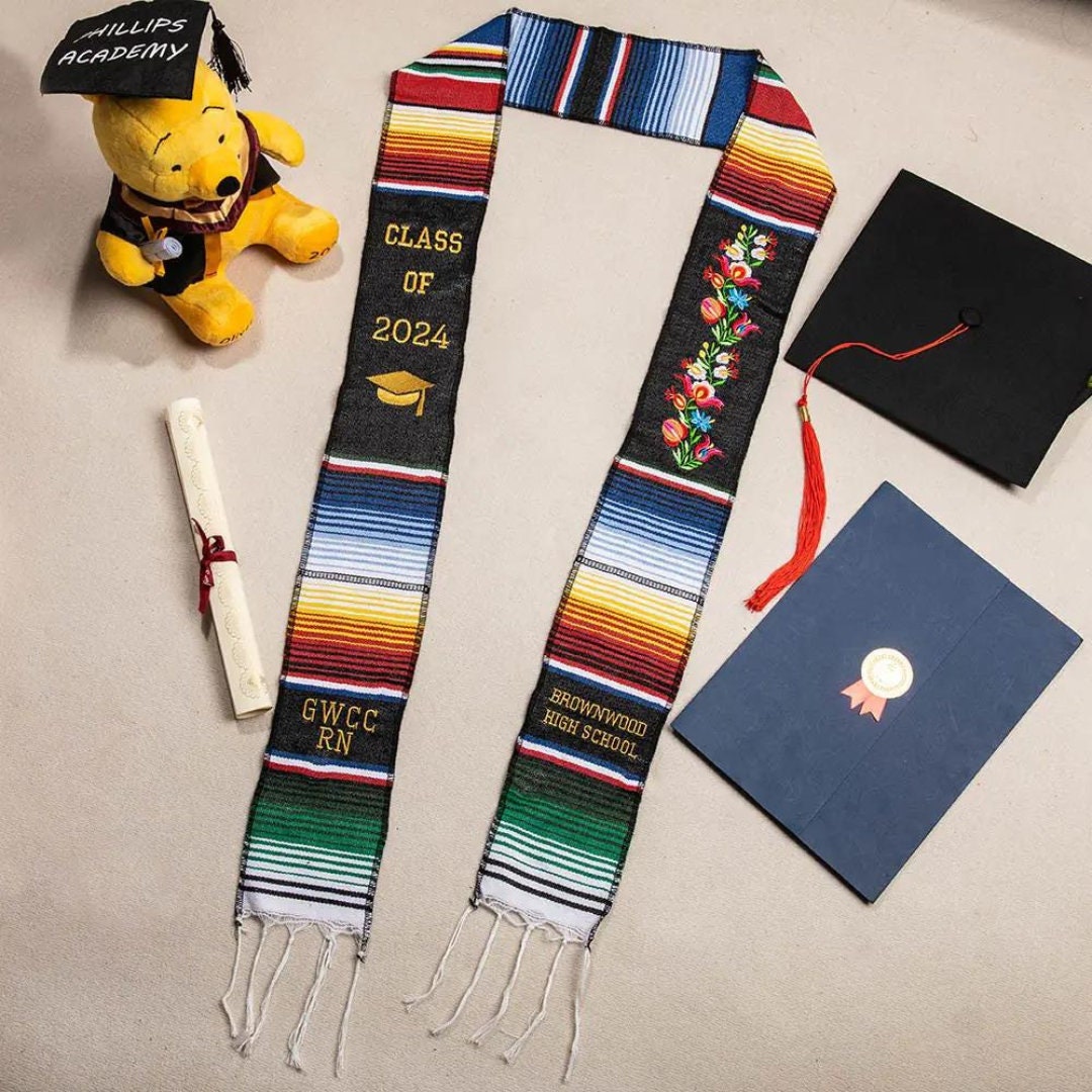 Customized Mexican Graduation Stole