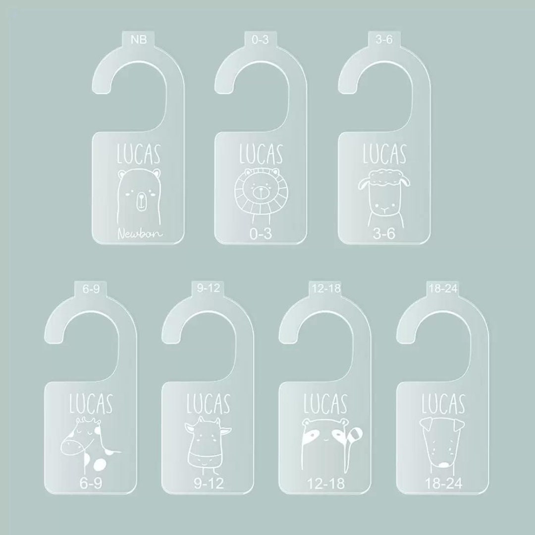 Baby Nursery Closet Dividers with Custom Name