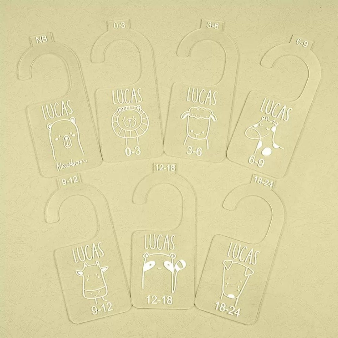 Baby Nursery Closet Dividers with Custom Name