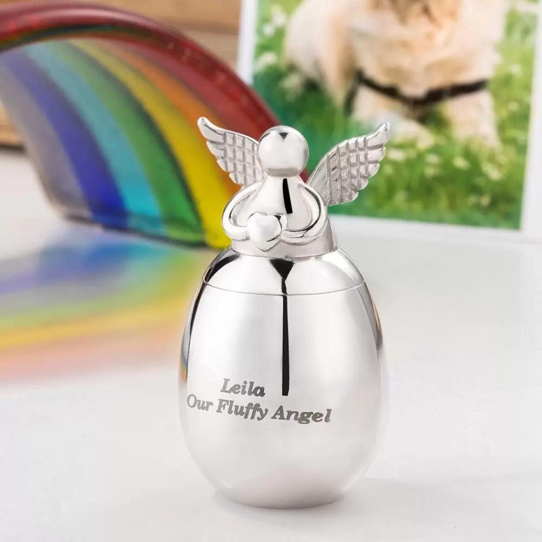 Customized Stainless Steel Angel Ashes's Memorial Urn