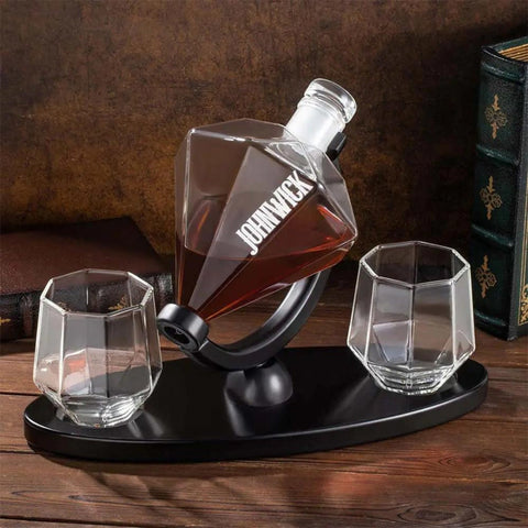 Custom Name Whiskey Decanter Set