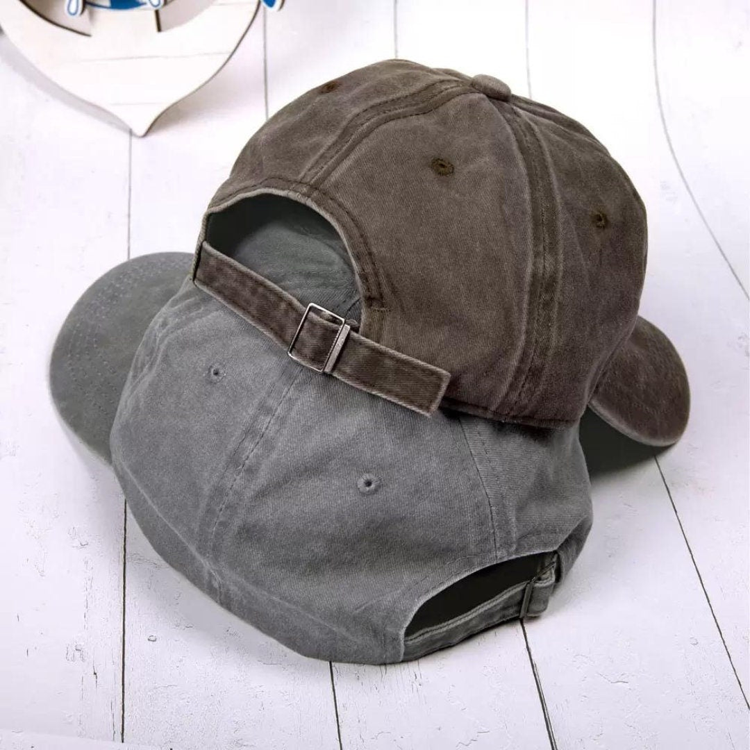 Boat Crew Embroidered Vintage Style Cap