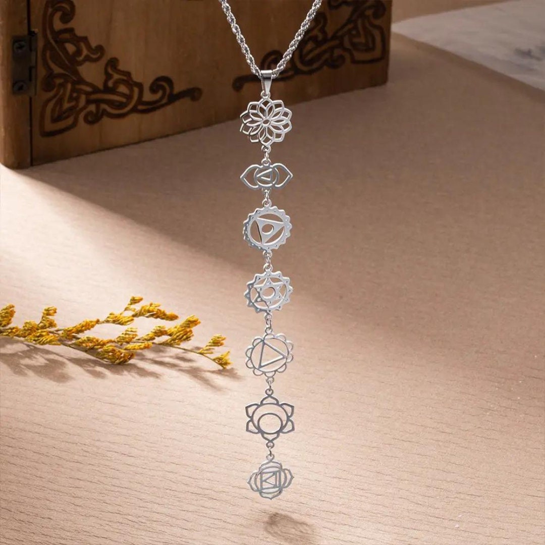 Dainty 7 Chakra Necklace