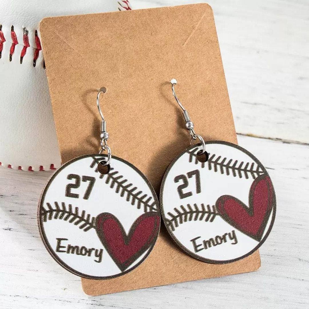 Custom Baseball/Softball Earrings