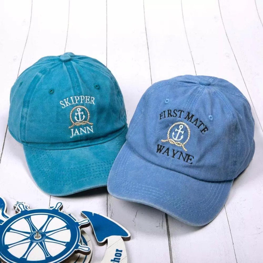 Boat Crew Embroidered Vintage Style Cap