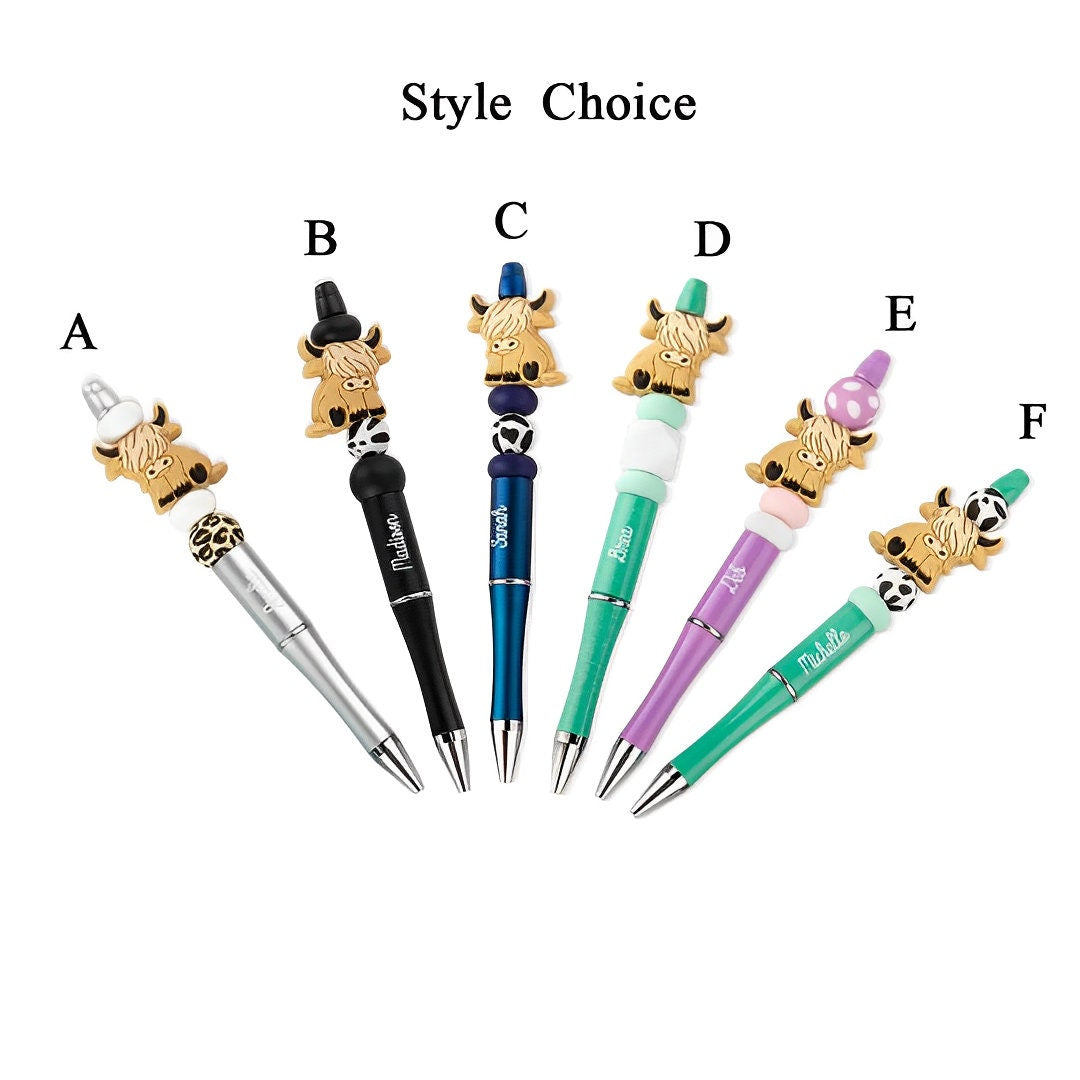 Personalized Highland Cow Pens
